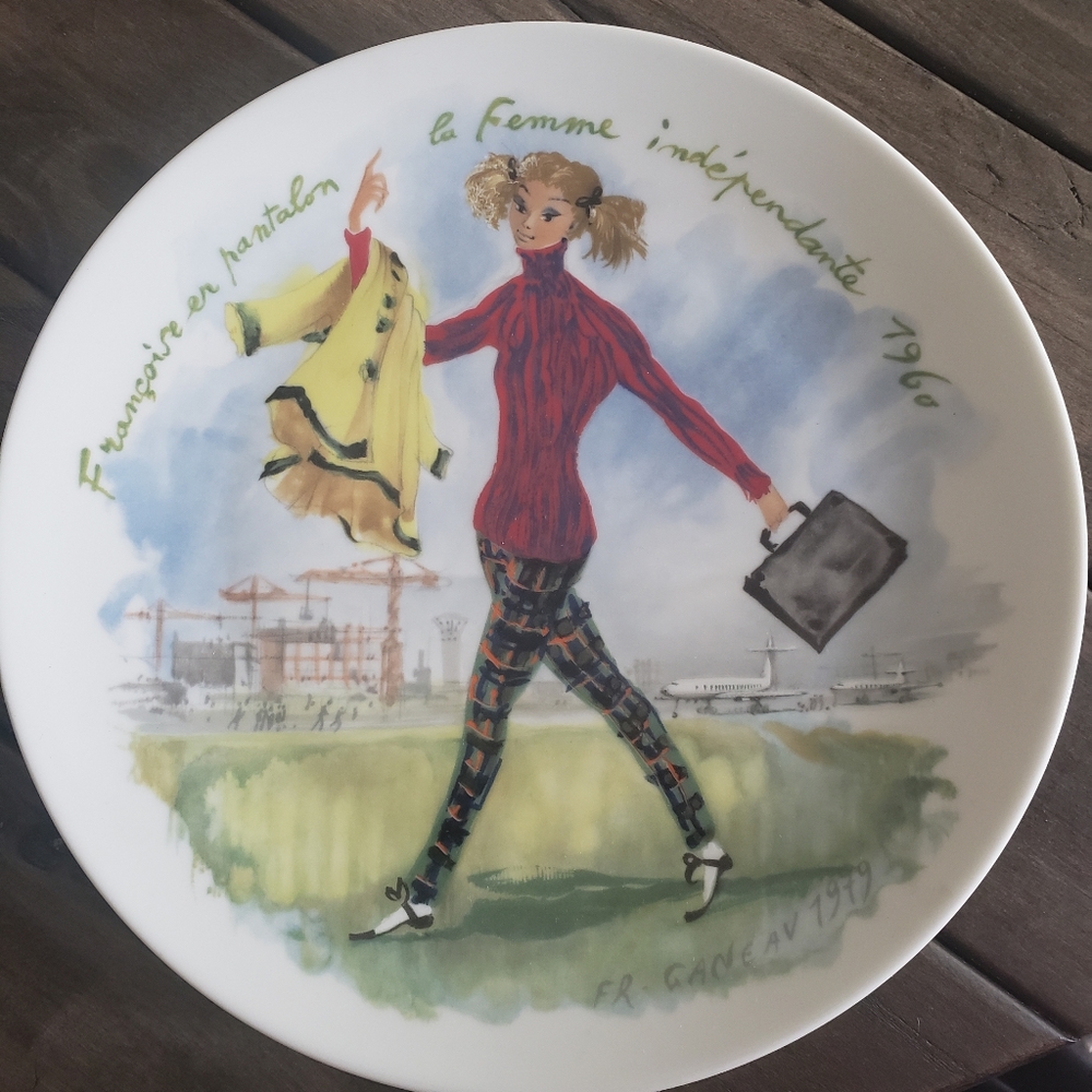 Limoges Paris Fashion Collectible Plate #11